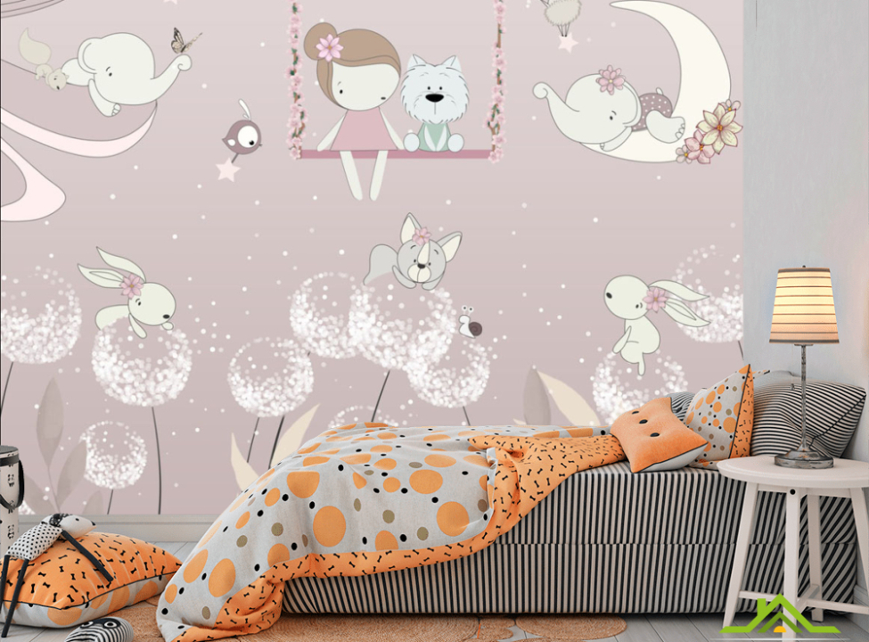 выбрать Фотошпалери для дитячої, кульбаби Каталог фотошпалер на стіну