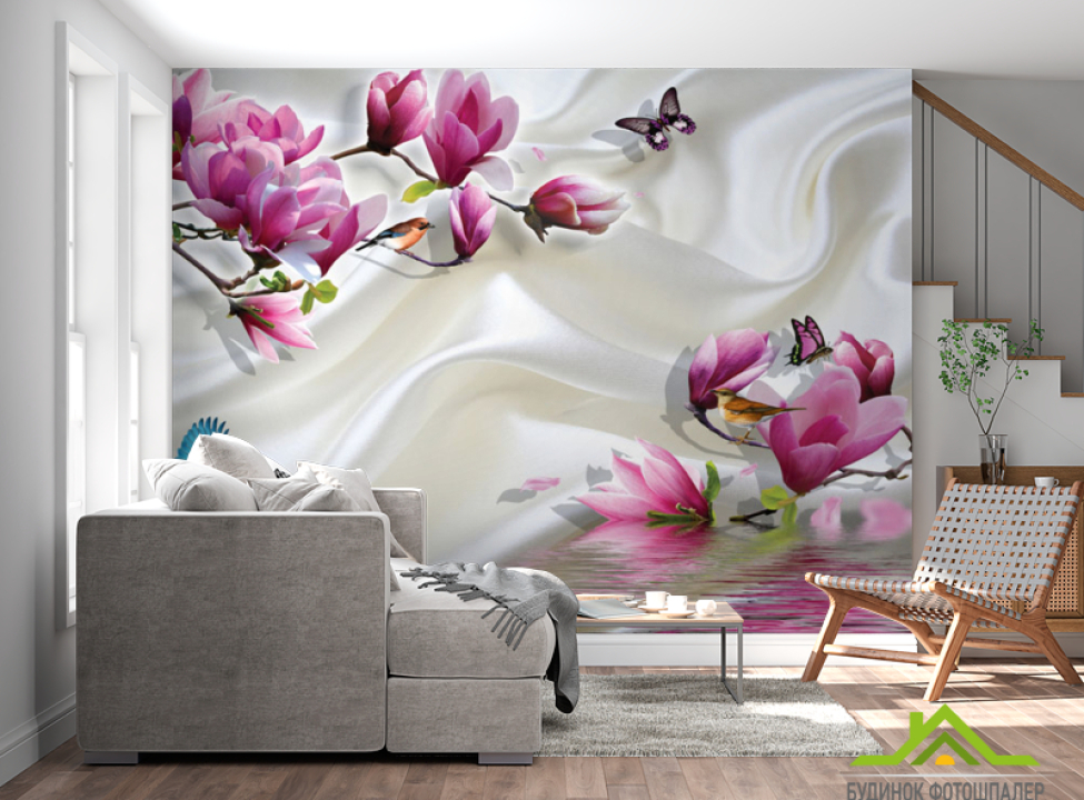выбрать Фотошпалери Магнолії на атласі Каталог фотошпалер на стіну