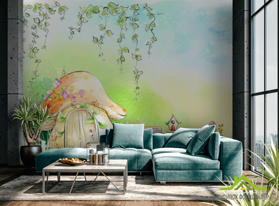 выбрать Фотообои Сказочные домик Фотообои Иллюстрации на стену