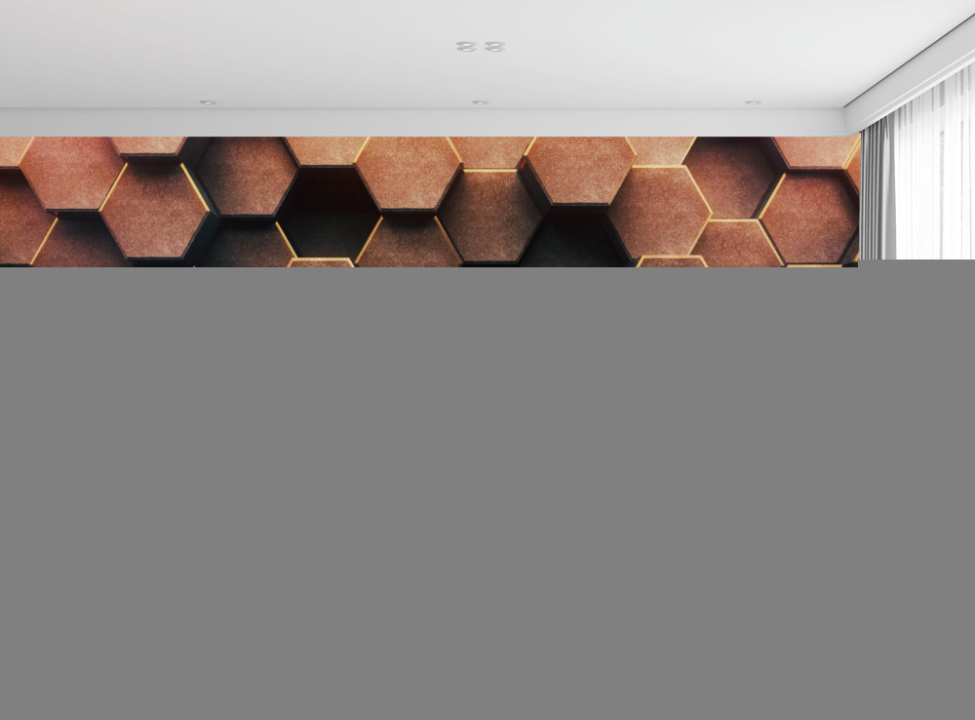 выбрать Фотообои Обьемные 3д гексагоны Каталог фотообоев на стену