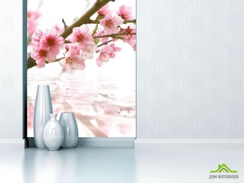 выбрать Фотообои цвет вишни над водой Фотообои Цветы на стену