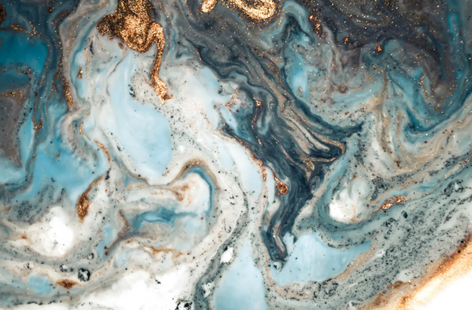 Фотообои Fluid art с золотом