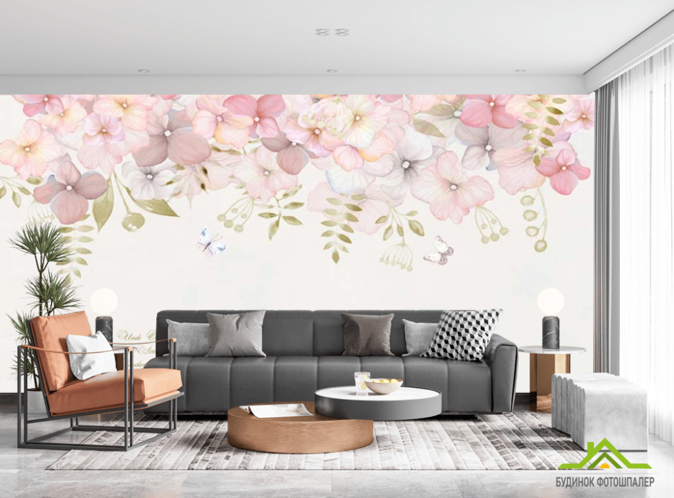 выбрать Фотошпалери Квіти під стелею Каталог фотошпалер на стіну