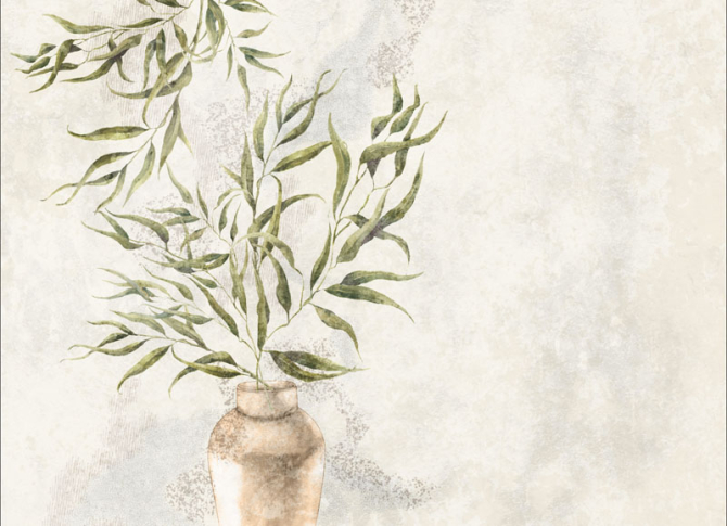 Фотошпалери Вазон в японському стилі