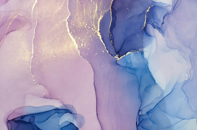 Фотошпалери Фіолетовий Fluid art