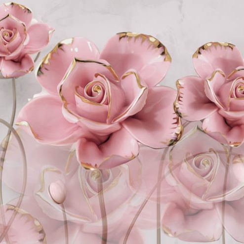 выбрать Фотообои керамические розы  на стену