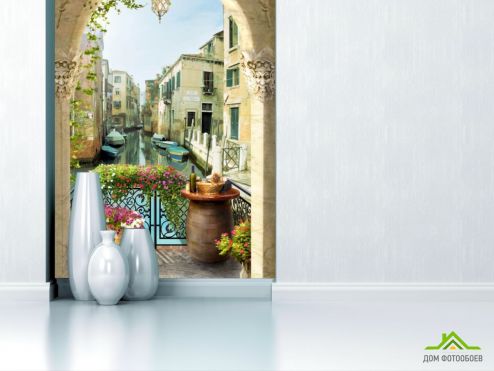 выбрать Фотообои Вид из арки на Венецию Фотообои Вид из окна на стену