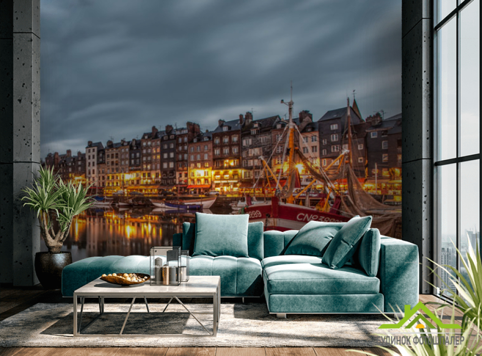 выбрать Фотошпалери Вечірня набережна Каталог фотошпалер на стіну