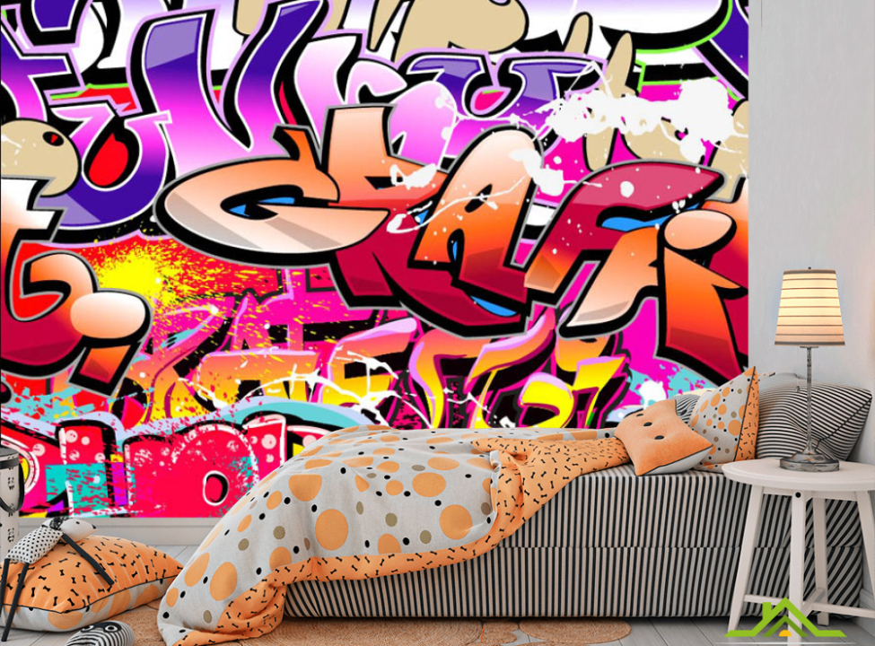 выбрать Фотошпалери графіті для кімнати підлітка Каталог фотошпалер на стіну