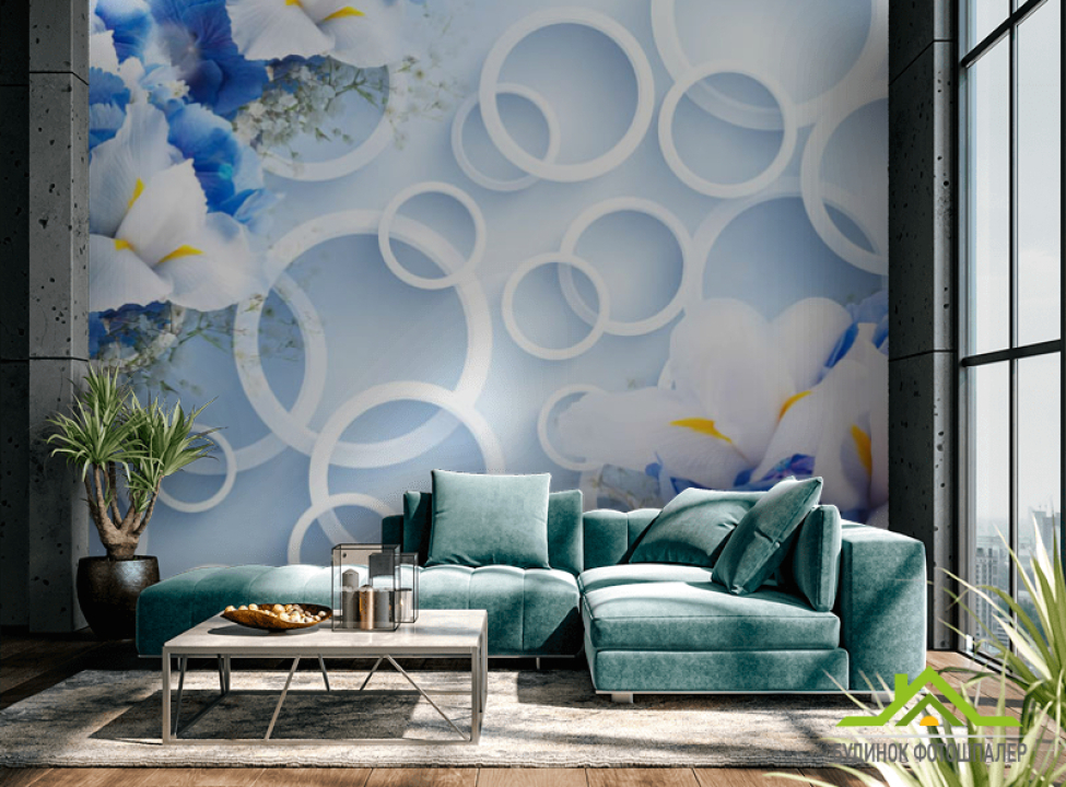 выбрать Фотошпалери 3Д кола з квітами Каталог фотошпалер на стіну