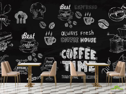 выбрать Фотообои Принты с кофе  на стену