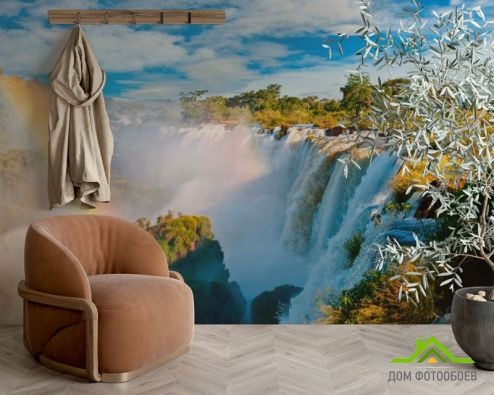выбрать Фотообои Бурлящий водопад Фотообои Водопад на стену