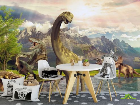 выбрать Фотообои Динозавры в природе Фотообои в детскую на стену