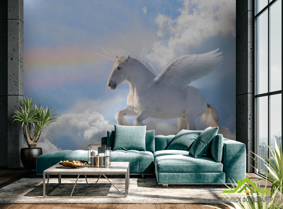 выбрать Фотообои Летающий пегас Каталог фотообоев на стену
