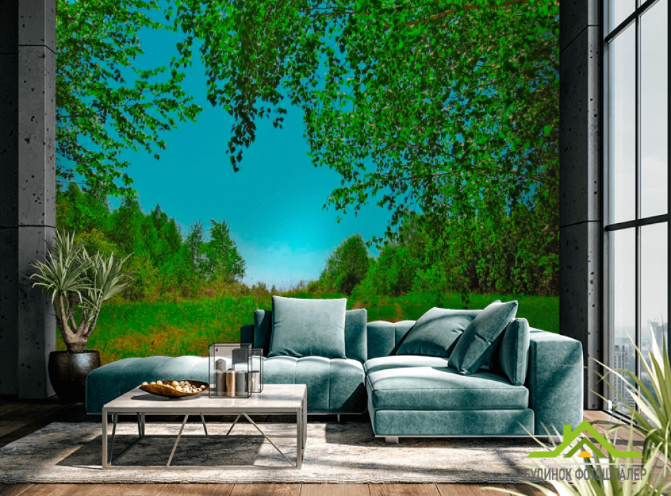 выбрать Фотошпалери Зелений простір Фотошпалери ліс на стіну