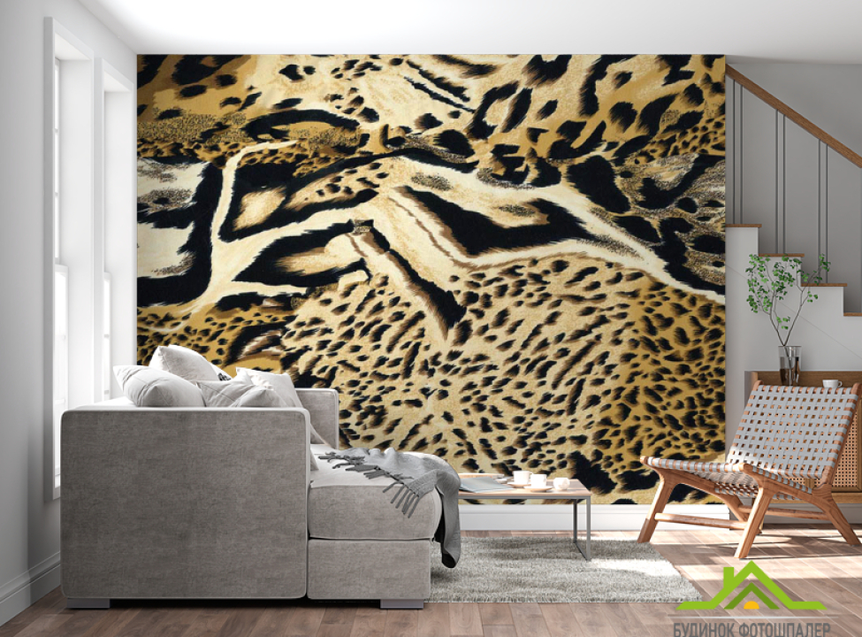 выбрать Фотошпалери Тигровий абстрактний принт Каталог фотошпалер на стіну