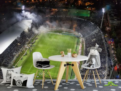 выбрать Фотообои Вид сверху на стадион Фотообои футбол на стену