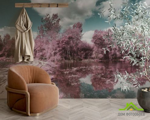 выбрать Фотообои Деревья с отражением Фотообои Розовые деревья на стену