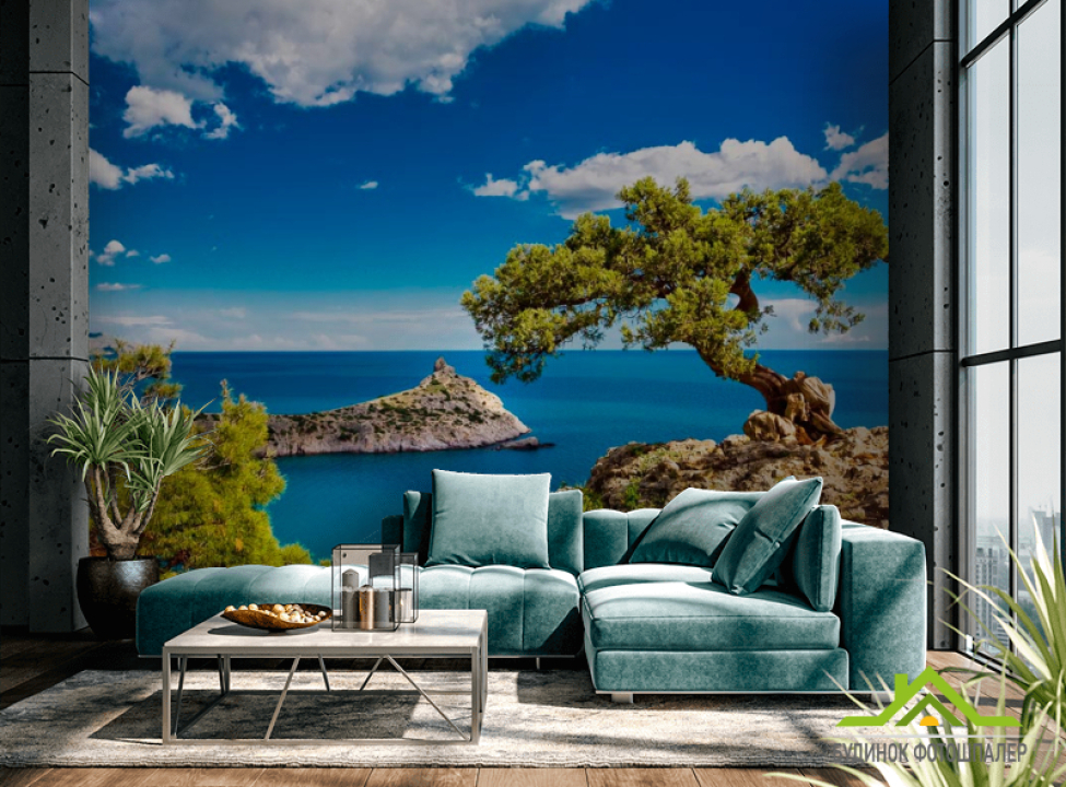 выбрать Фотошпалери Відокремлена бухта Фотошпалери Море на стіну