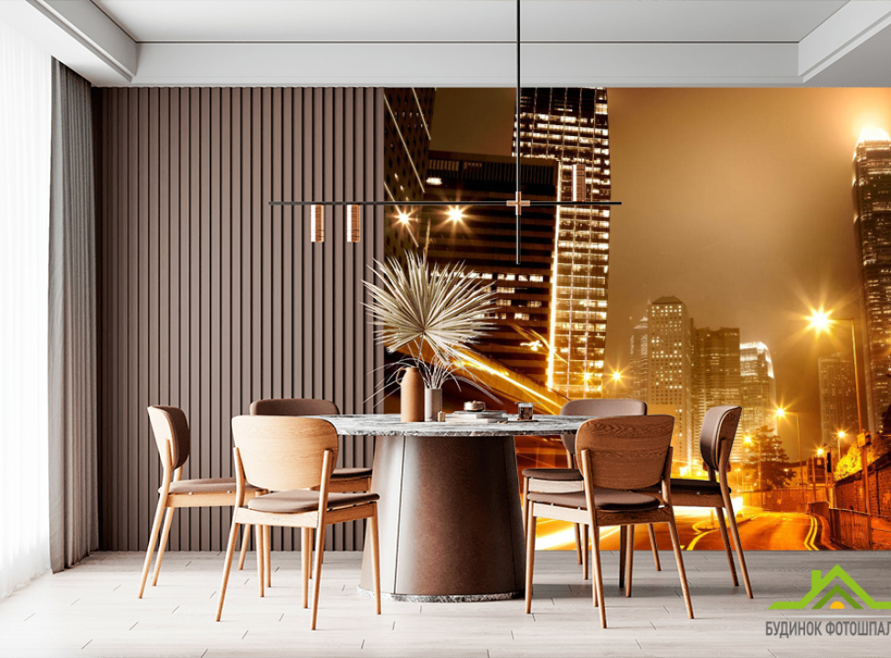 выбрать Фотообои Улица ночного города Каталог фотообоев на стену