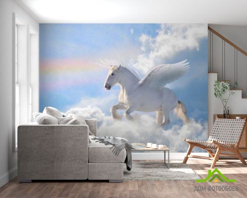 выбрать Фотообои Летающий пегас Фотообои Фотообои Животные: Лошади, горизонталная, горизонтальная на стену