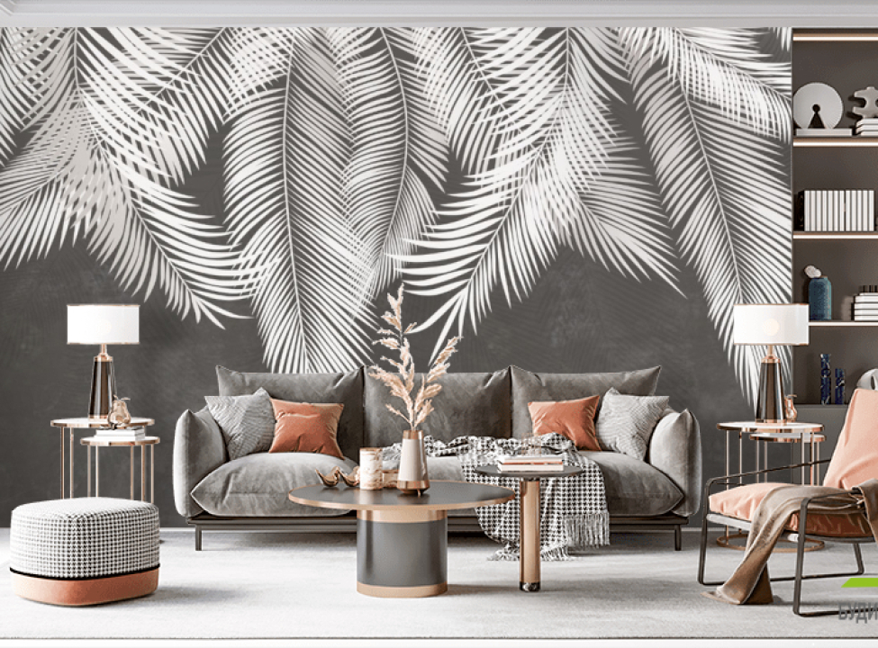 выбрать Фотошпалери світлі листя на стіну Каталог фотошпалер на стіну