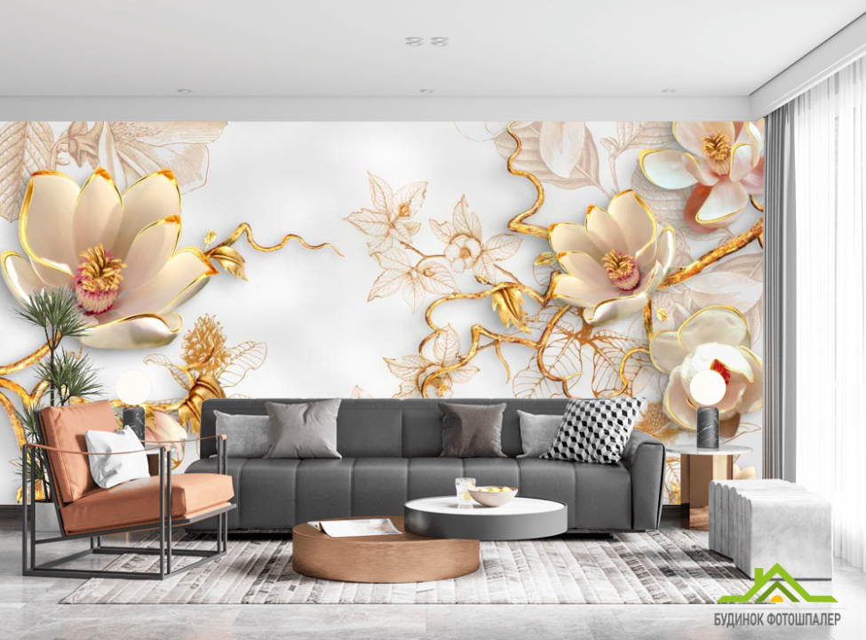 выбрать Фотообои Ветви с цветами Каталог фотообоев на стену
