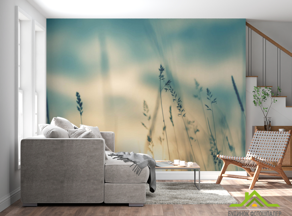 выбрать Фотообои Сухоцветы на закате Каталог фотообоев на стену