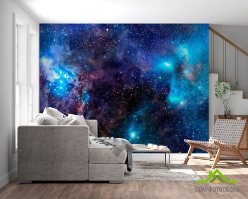 выбрать Фотообои Галактика Фотообои Фотообои Космос: рисунок, разноцветный  на стену