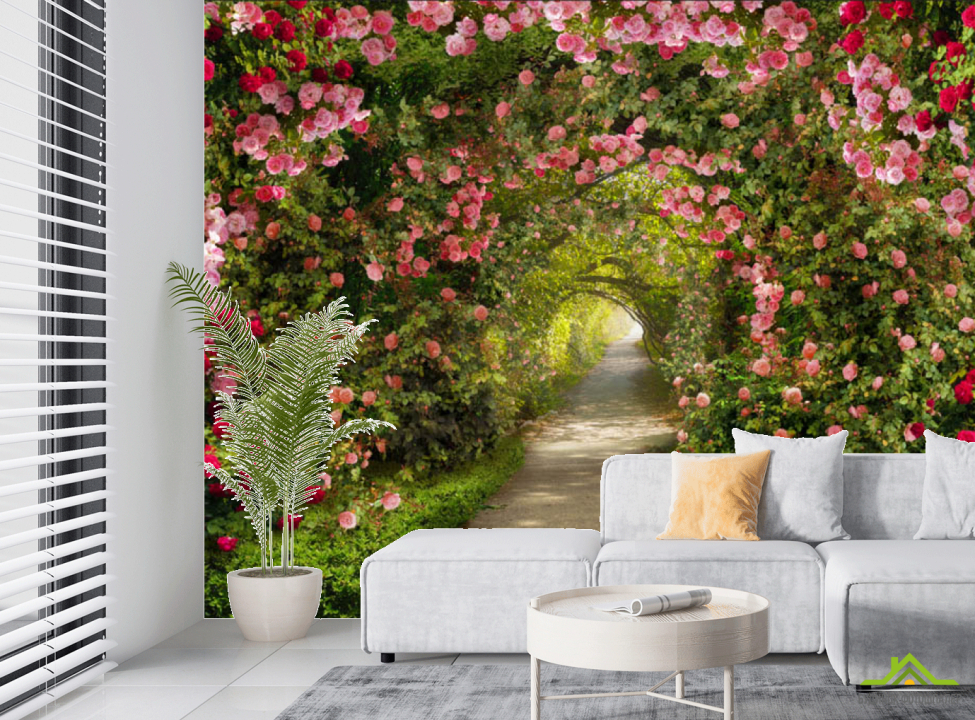 выбрать Фотообои Арка из цветов Каталог фотообоев на стену