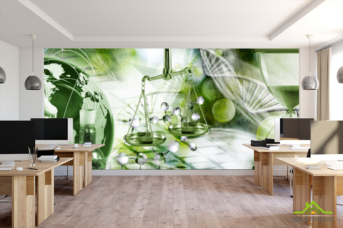 Фотошпалери для кабінету хімії