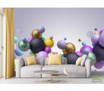 Фотообои Разноцветные 3д шары