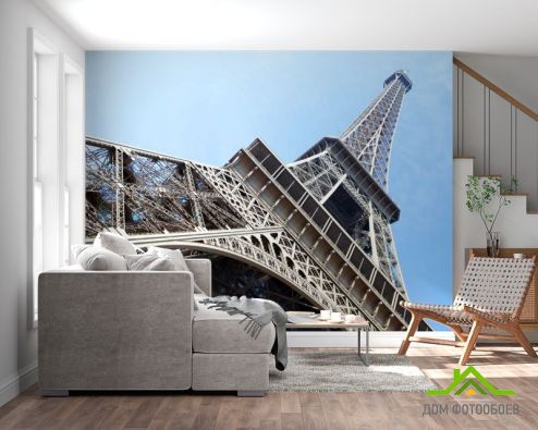 выбрать Фотошпалери внизу Ейфелевої вежі Фотошпалери Фотошпалери Париж: квадратна, горизонтальна орієнтація на стіну