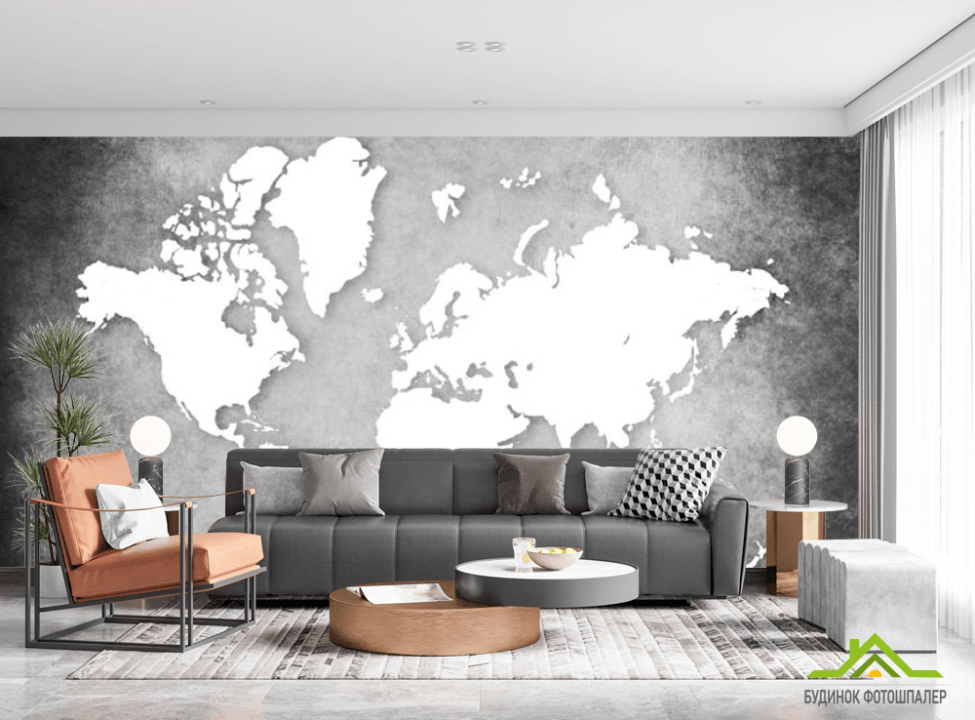 выбрать Фотошпалери Чб карта Каталог фотошпалер на стіну