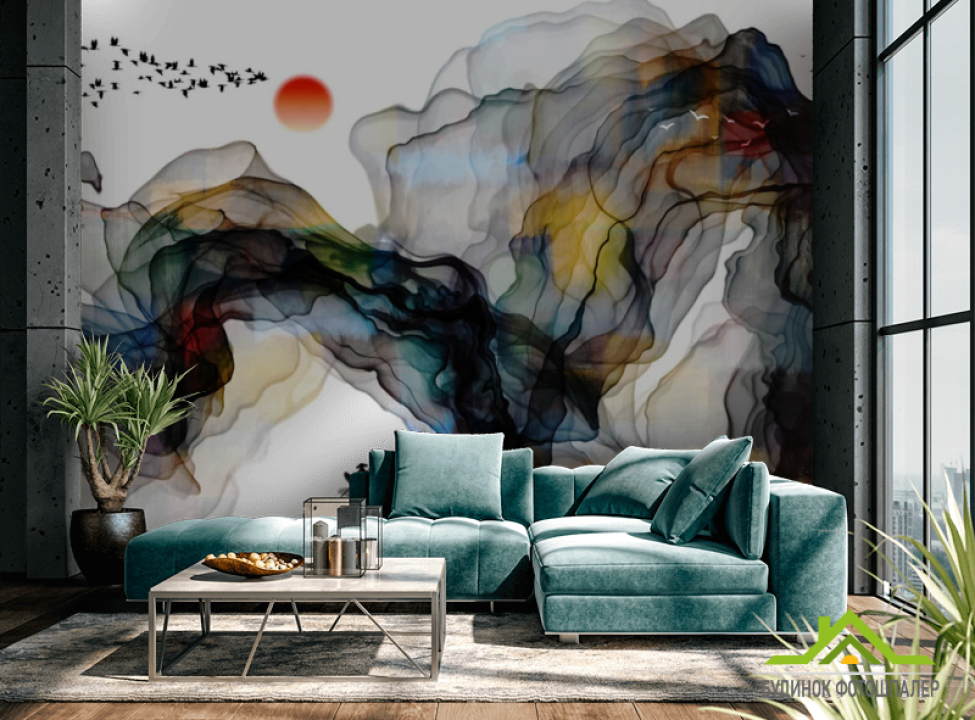 выбрать Фотошпалери візерунок 3д з ліній Каталог фотошпалер на стіну