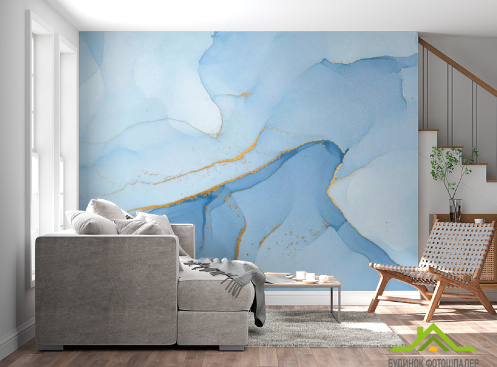 выбрать Фотообои Голубой флюид Каталог фотообоев на стену