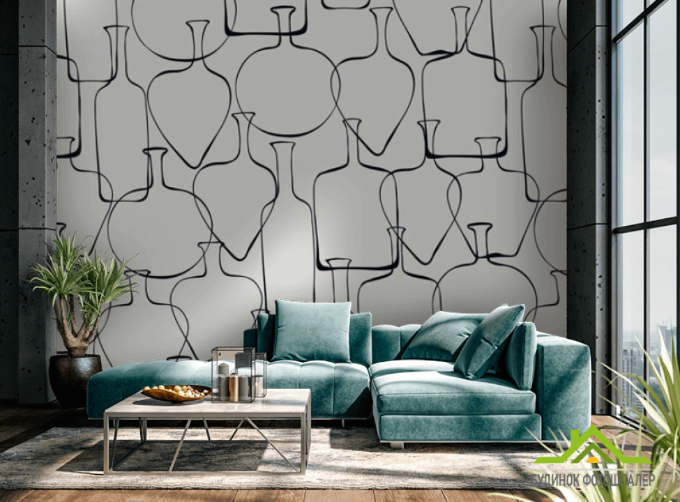 выбрать Фотошпалери Патерн з глечиків Каталог фотошпалер на стіну