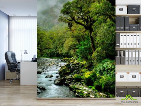 выбрать Фотообои Сильный поток воды Фотообои лес на стену