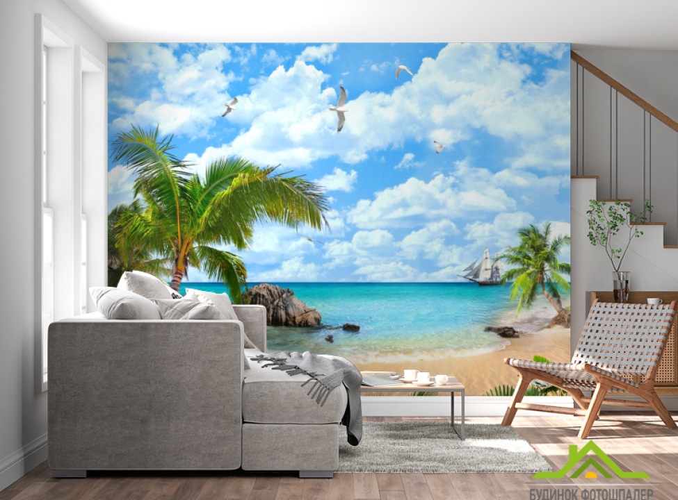 выбрать Фотообои Красивый берег моря Каталог фотообоев на стену