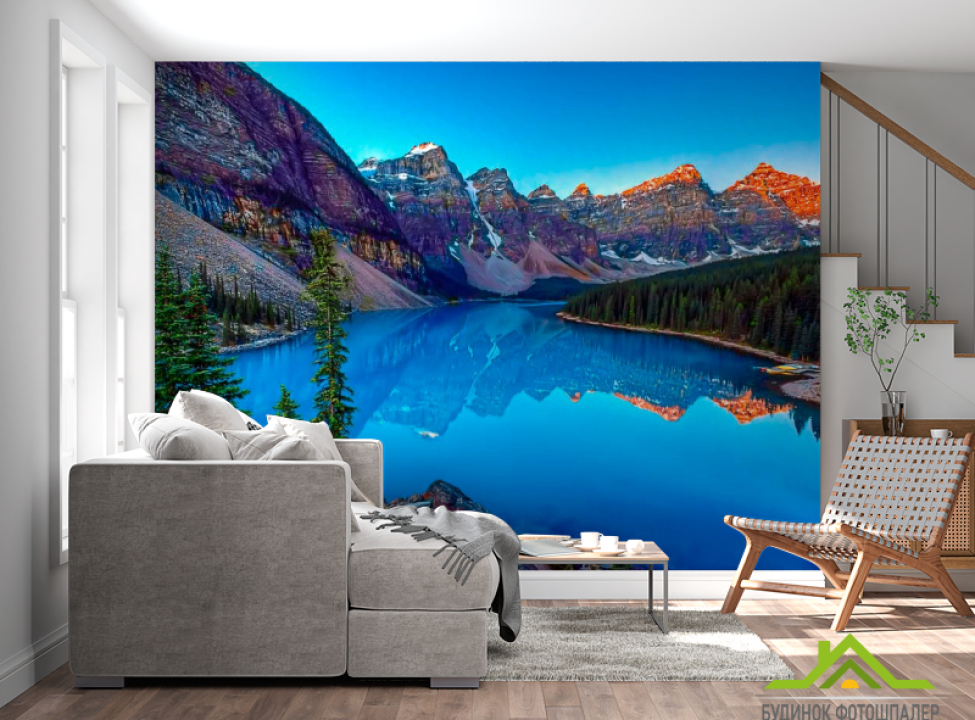 выбрать Фотообои Горный уголок, озеро Каталог фотообоев на стену
