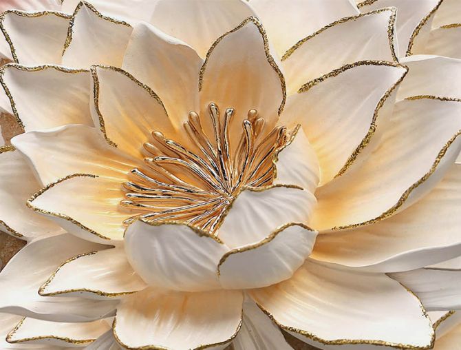 Фотообои современные 3D цветок