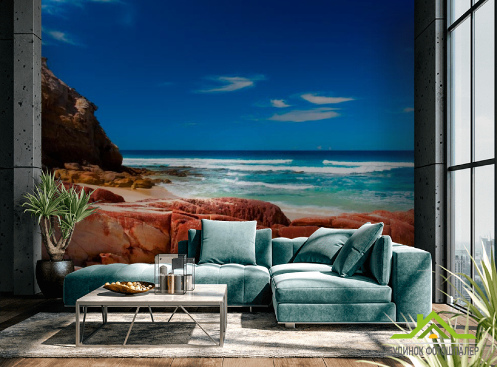 выбрать Фотообои Валуны на берегу Фотообои Море на стену