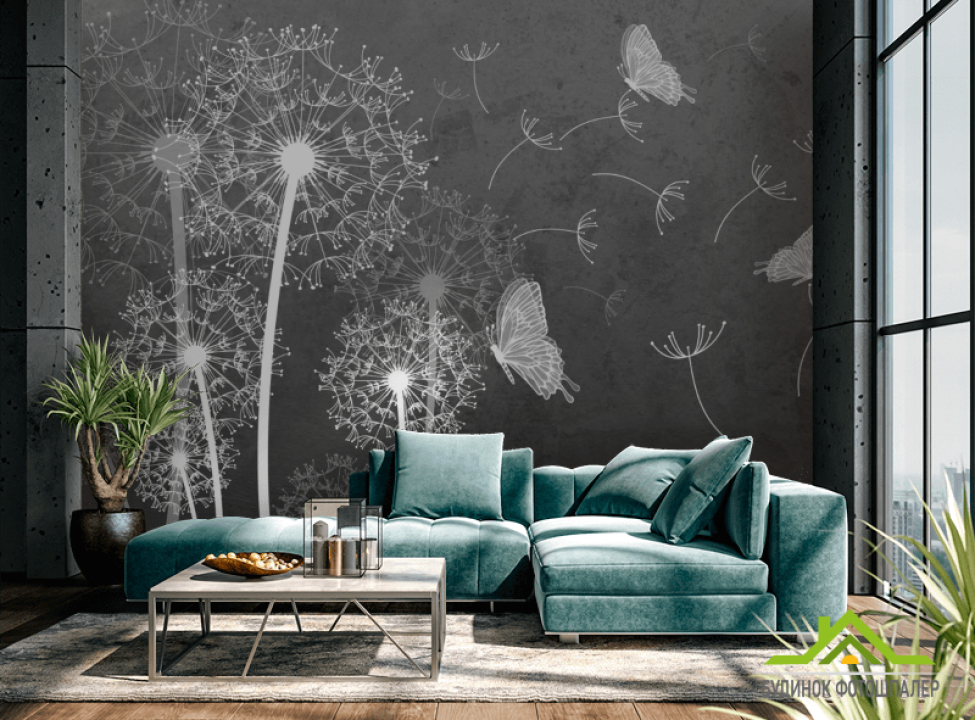 выбрать Фотошпалери Кульбаби Каталог фотошпалер на стіну