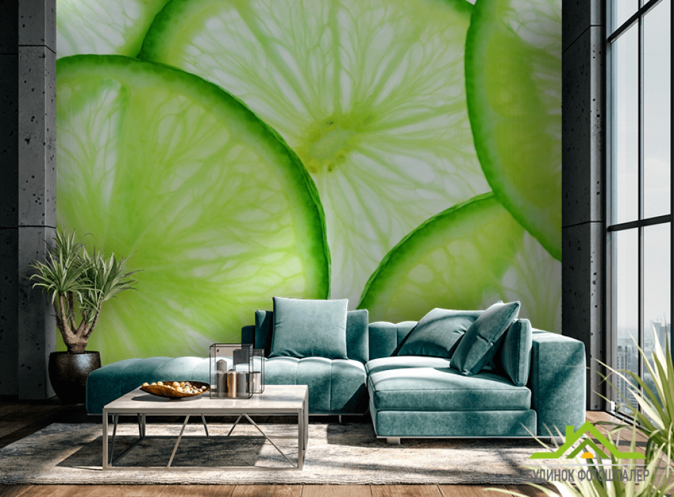 выбрать Фотошпалери часточки лайма Каталог фотошпалер на стіну