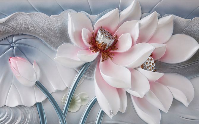 Фотообои Красивый керамический цветок