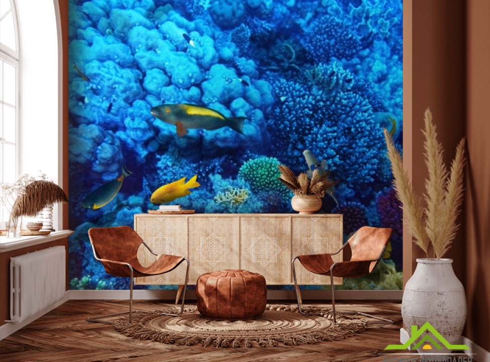 выбрать Фотошпалери Блакитний підводний світ Каталог фотошпалер на стіну