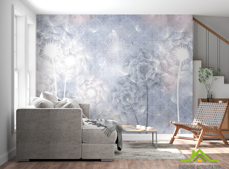 выбрать Фотообои Векторные одуванчики Каталог фотообоев на стену