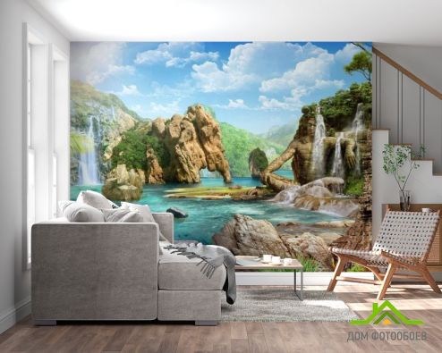 выбрать Фотообои Фрески с видом на море Фотообои Фотообои Дизайнерские фрески: горизонталная, горизонтальная ориентация на стену