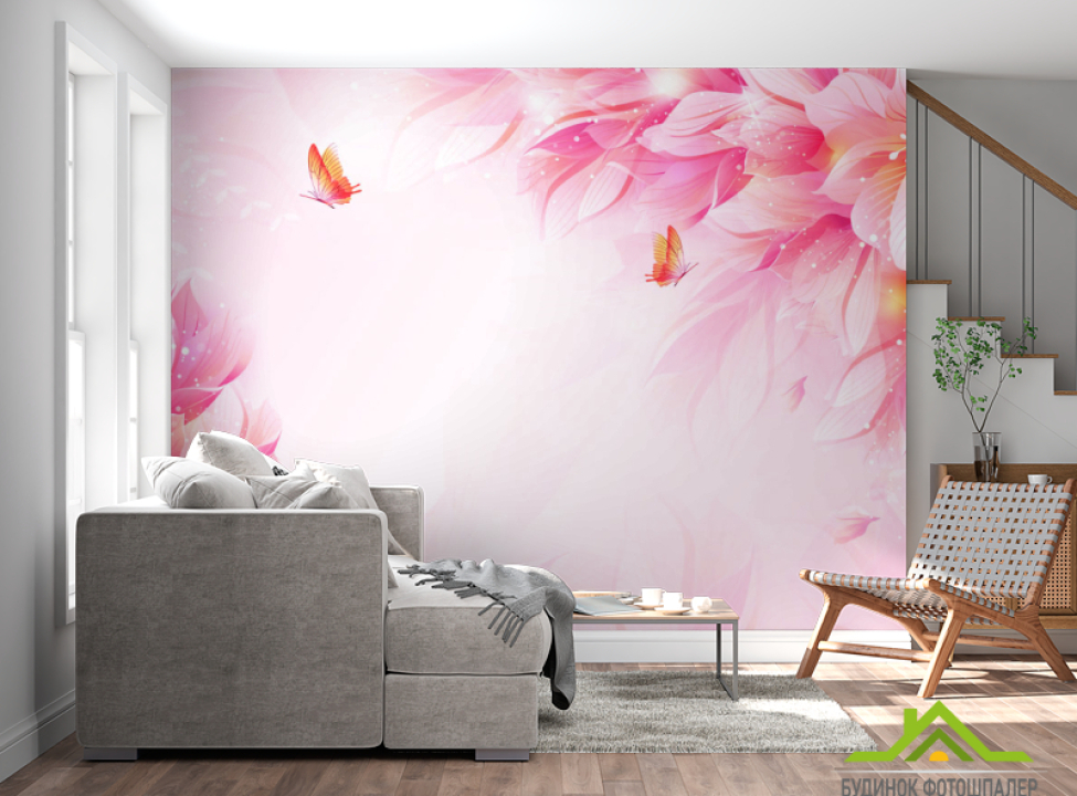выбрать Фотообои Векторные цветы 3Д Каталог фотообоев на стену