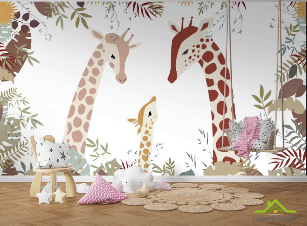 выбрать Фотообои жирафы Каталог фотообоев на стену